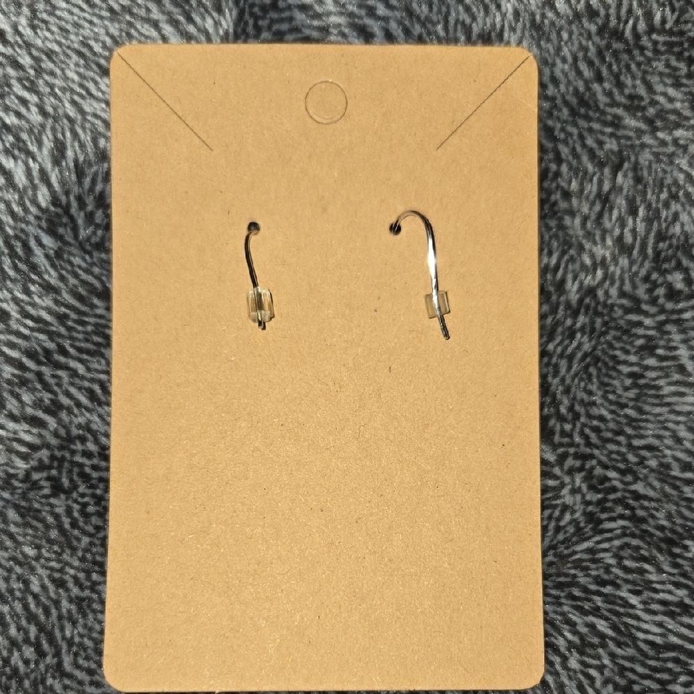 Elegant Silver Hoop Earrings - Picture 2 of 3